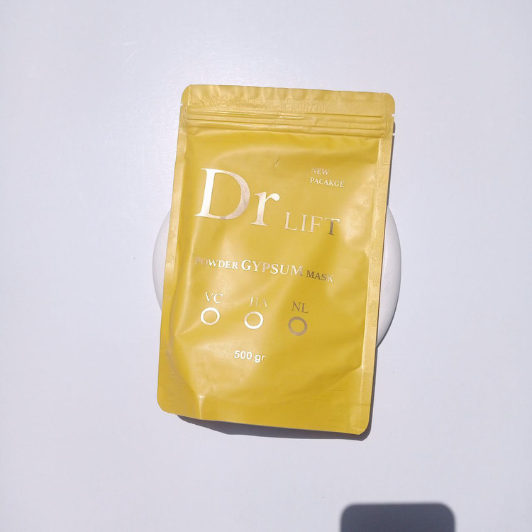ماسک گچی دکتر لیفت 500گرمی ماسک پاکسازی صورت ماسک فشیال صورت ماسک رفع غبغب ماسک لیفت صورت مایک بستن منافذ